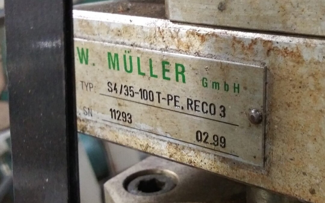 W. Mueller S4/35-100 T-PE, Reco 3 4x100mm PE EBM Head - Image 3