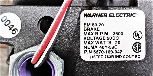 Warner EM-50-20 Brake - Image 3