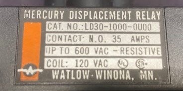 Watlow LD30-1000-0U00 Mercury Relay - Image 2