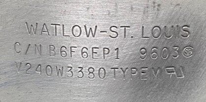 Watlow-Toshiba 3-383G12-9/B6F6EP1 Band Heater - Image 3