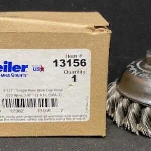 Weiler 13156 3 1/2" Single Row Knot Wire Cup Brush