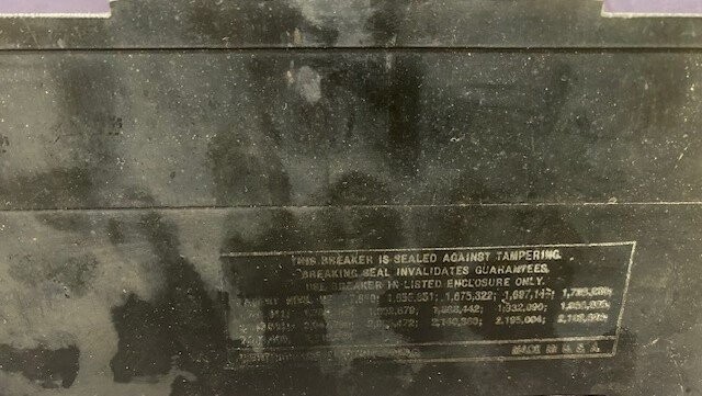 Westinghouse 1222033 AB DE-ION 20 Amp Circuit Breaker - Image 3