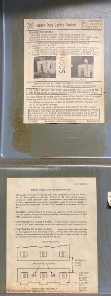 Westinghouse HF361 Enclosed Fusible Safety Switch - Image 3