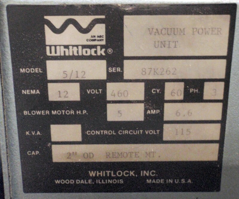 AEC-Whitlock 5/12-Model Vacuum Pump - Image 3
