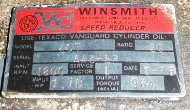 Winsmith 4CT Speed Reducer Gearbox - Image 2