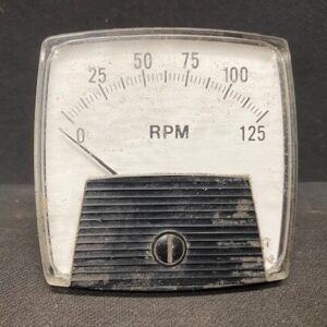 Yokogawa 254300FAFA8 DC AMP 0-Left RTG-1MA 0-125 RPM Panel Gauge