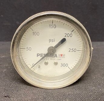 Zeks Air Drier Corp Unknown Model 0-300 PSI Primea Pressure Gauge