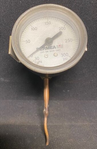 Zeks Air Drier Corp Unknown Model -30-300 PSI Primea Pressure Gauge