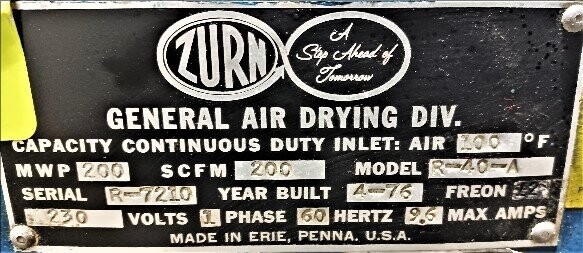 Zurn R-40-A General Air Dryer - Image 3